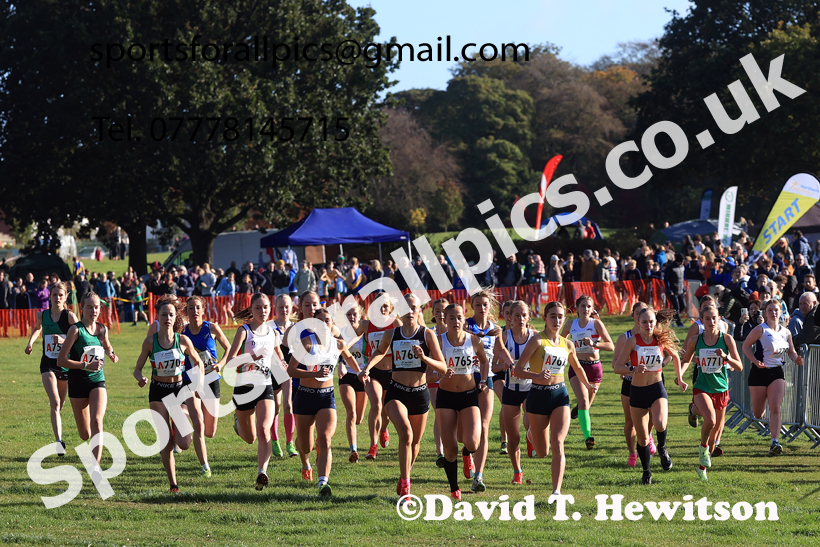 Womens Under-18s 2026 Northern Cross Country Relays, Graves Park, Sheffield. Photo: David T. Hewitson/Sports for All Pics